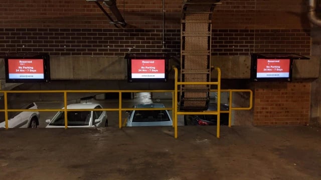 Carpark Reserved Parking Digital Signage